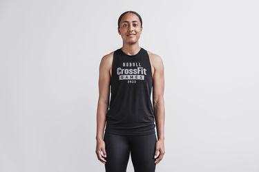 Nobull Crossfit Games® 2022 High-Neck Women's Tank Tops Black | Australia (JH1674)